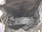 Prada Backpack Triangle Logo Black Nylon White Tag Silver — view 9