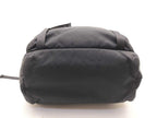Prada Backpack Triangle Logo Black Nylon White Tag Silver — view 3