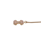 Chanel Necklace CC Logo Orange Double Face Gold — view 4