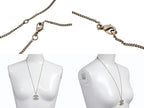 Chanel CC Logo Necklace Metal Clear Gold — view 7