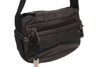 Prada Sports Handbag Brown Nylon Leather Silver — view 4