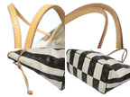 Louis Vuitton Tote Bag Rayures Neverfull MM Brown Monogram Canvas Leather — view 6