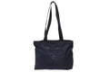 Prada Tote Bag Logo Sequin Nylon Navy