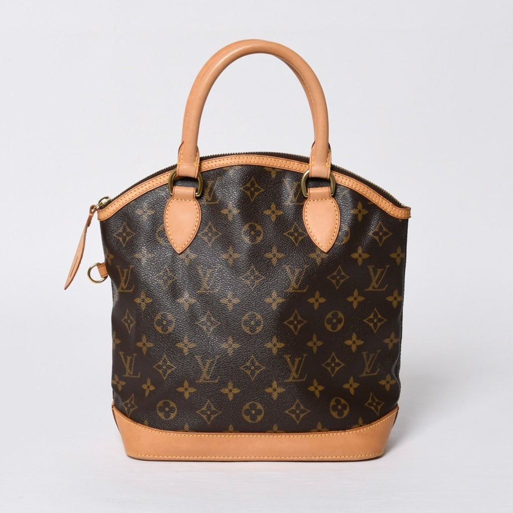 Louis Vuitton Monogram Lockit Handbag Vachetta Leather