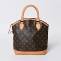 Louis Vuitton Monogram Lockit Handbag Vachetta Leather