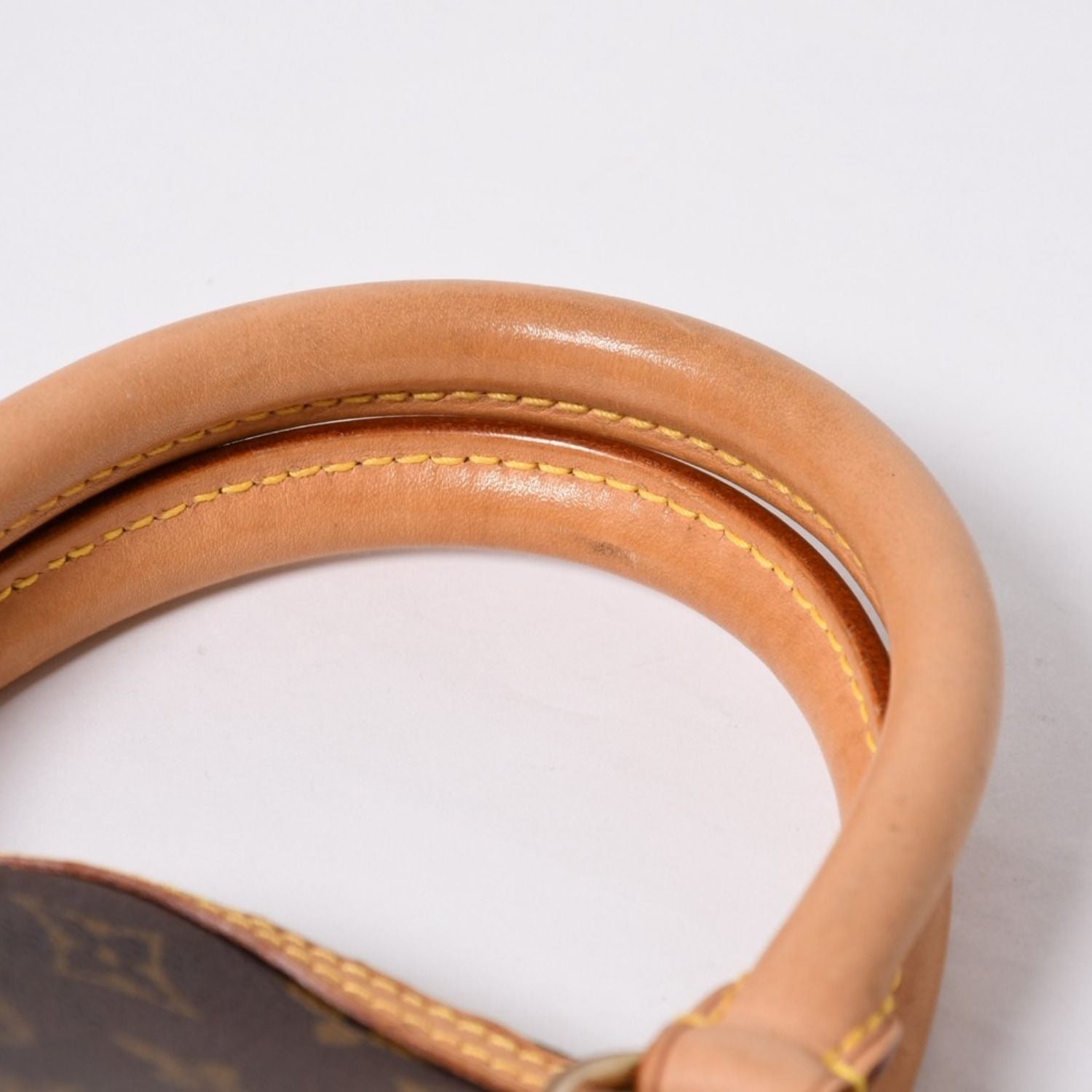 Louis Vuitton Monogram Lockit Handbag Vachetta Leather — view 7