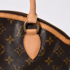 Louis Vuitton Monogram Lockit Handbag Vachetta Leather — view 8