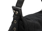 Fendi Mamma Baguette Bag Tote Cotton Metal Gray Black — view 6