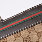 Gucci Tote Bag GG Canvas Sherry Line Brown Beige Gold — view 6