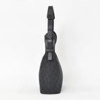 Gucci Hobo Handbag GG Canvas Leather Black Gold — view 2