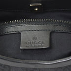 Gucci Hobo Handbag GG Canvas Leather Black Gold — view 8