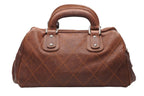 Chanel Handbag CC Logo Caviar Leather Brown Quilted — view 2