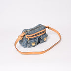 Louis Vuitton Monogram Denim Baggy PM Shoulder Bag Indigo Blue — view 3