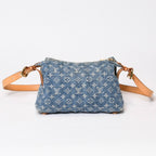 Louis Vuitton Monogram Denim Baggy PM Shoulder Bag Indigo Blue — view 2