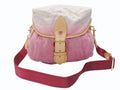 Louis Vuitton Shoulder Bag Monogram Denim Sunshine Pink White Gold