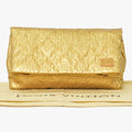 Louis Vuitton Clutch Limelight PM Gold Silk Wool