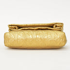 Louis Vuitton Clutch Limelight PM Gold Silk Wool — view 7