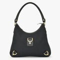 Gucci Handbag GG Canvas Leather Black Gold