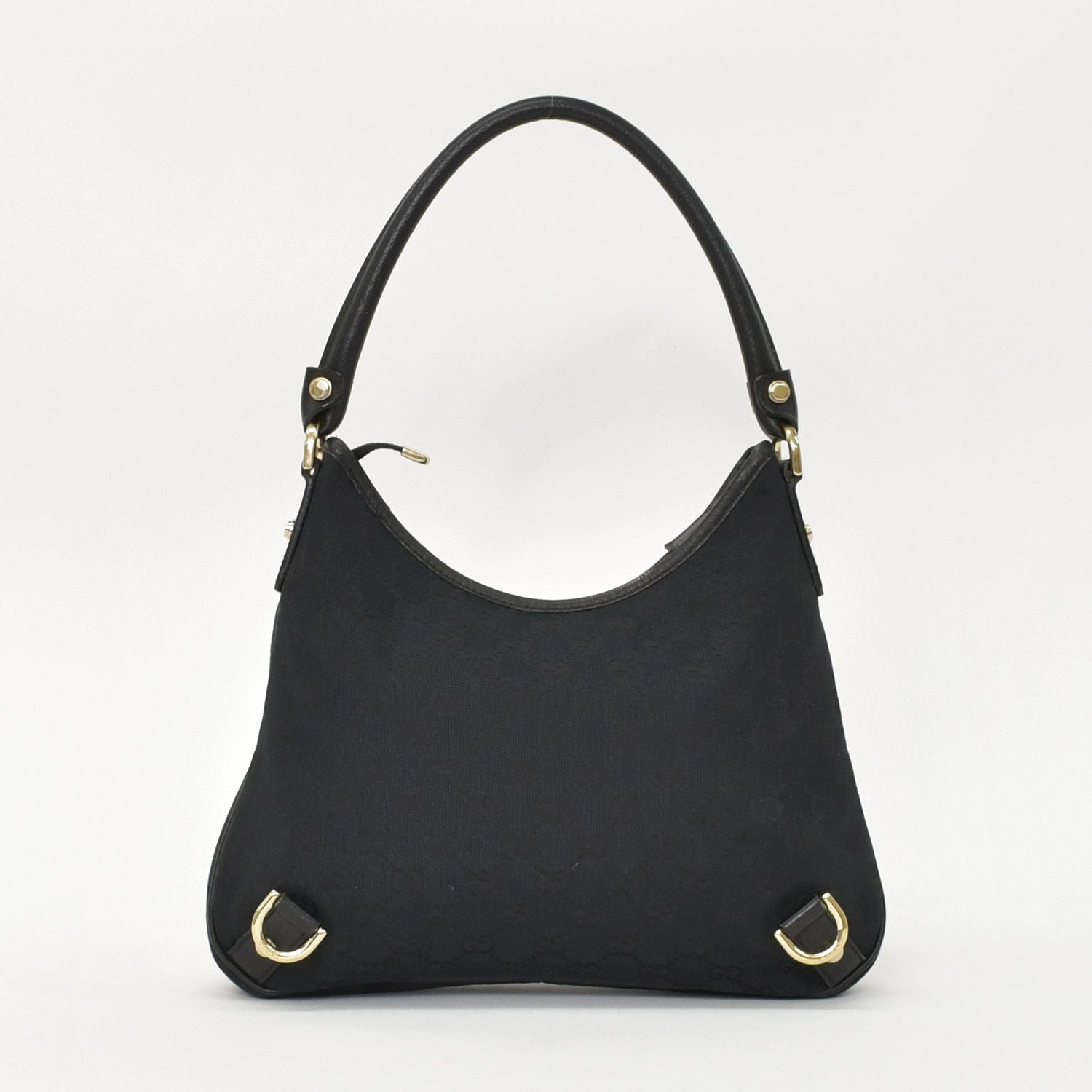 Gucci Handbag GG Canvas Leather Black Gold — view 4