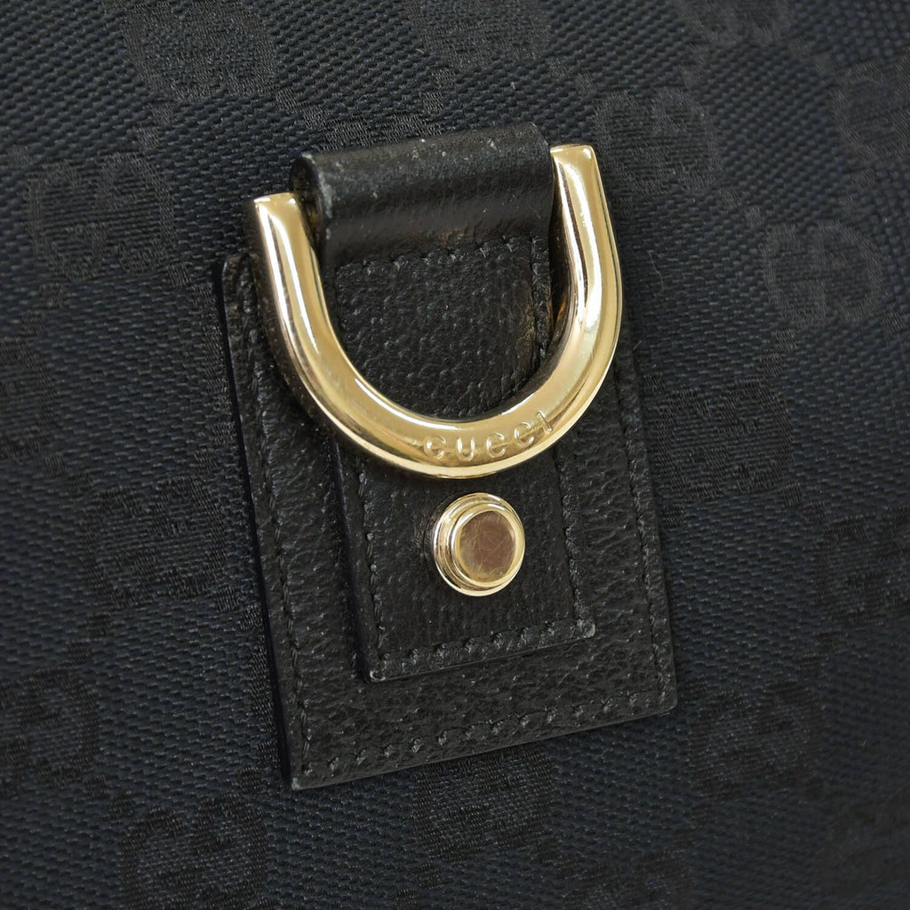 Gucci Handbag GG Canvas Leather Black Gold — view 5