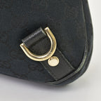 Gucci Handbag GG Canvas Leather Black Gold — view 7