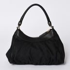 Gucci Abbey GG Canvas Shoulder Bag Leather Black — view 2