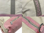 Chanel Sports Line Boston Bag CC Logo Canvas Ivory Pink Silver — view 6