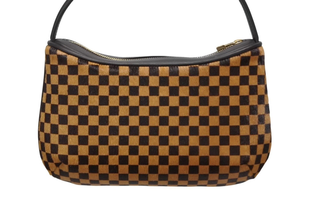 Louis Vuitton Damier Sauvage Tiger Handbag Calf Hair Leather Brown Gold — view 3