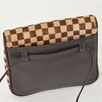 Louis Vuitton Damier Sauvage Gazelle Cross Calf Hair Brown Crossbody — view 7