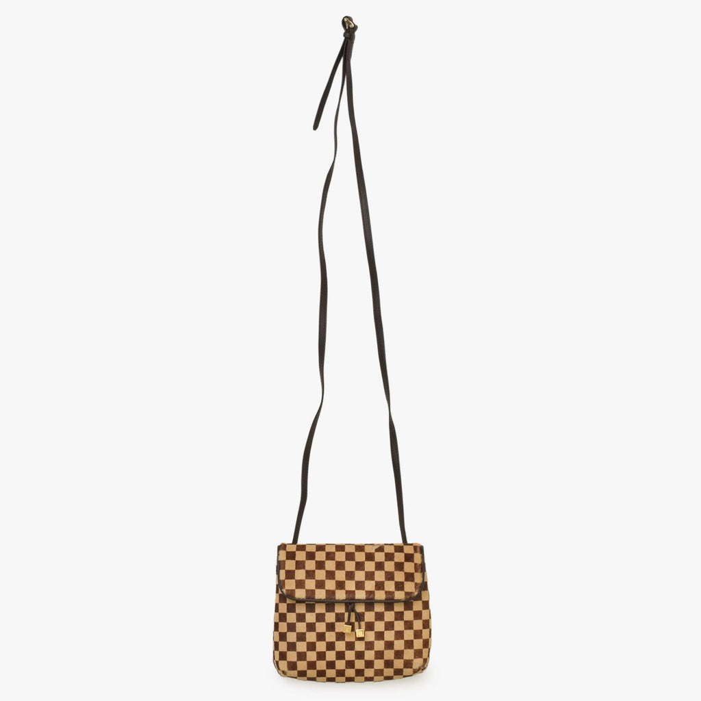 Louis Vuitton Damier Sauvage Gazelle Cross Calf Hair Brown Crossbody — view 5