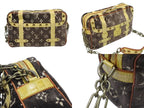 Louis Vuitton Monogram Trompeouille Trocadero Shoulder Bag Brown Yellow Velvet — view 3