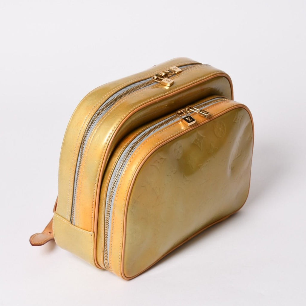 Louis Vuitton Murray Marley Backpack Monogram Vernis Yellow Brown — view 3