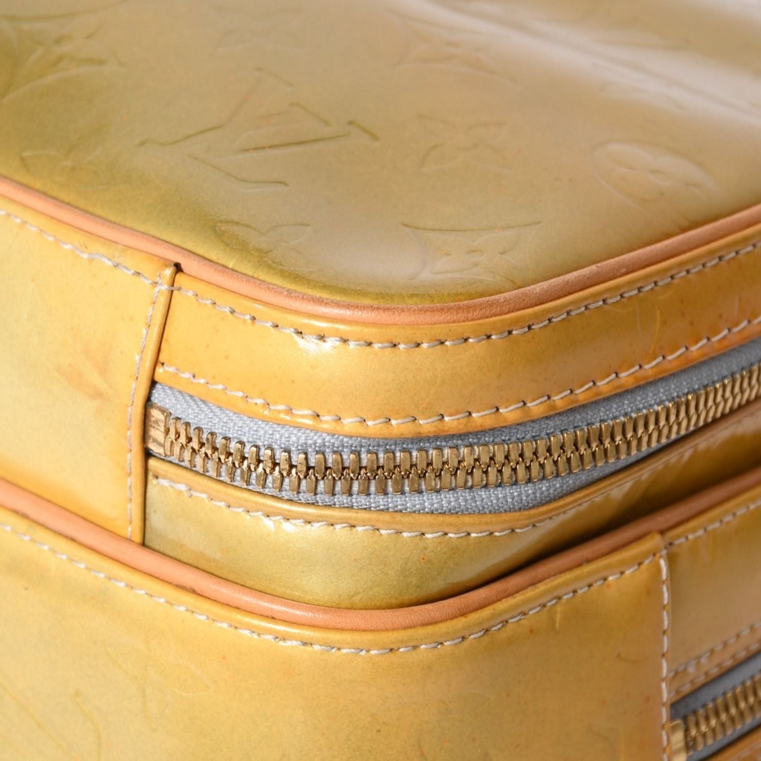 Louis Vuitton Murray Marley Backpack Monogram Vernis Yellow Brown — view 7