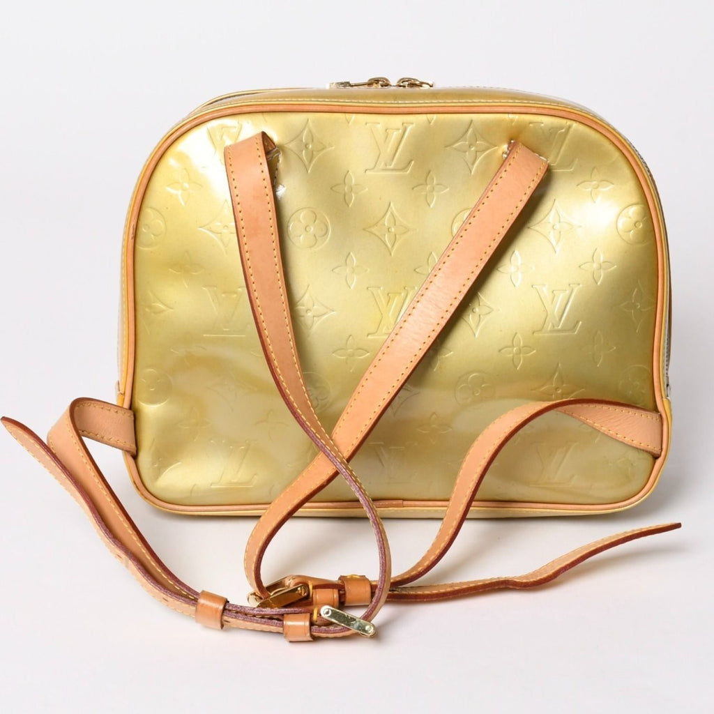 Louis Vuitton Murray Marley Backpack Monogram Vernis Yellow Brown — view 2