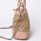 Gucci GG Canvas 2-Way Shoulder Bag Pink Brown — view 4