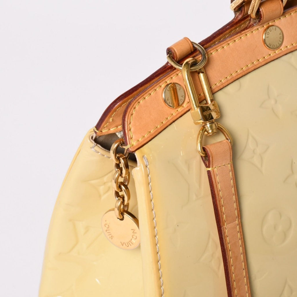 Louis Vuitton Blair MM Handbag 2-Way Monogram Vernis Yellow Brown — view 5