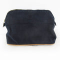 Hermes Bolide Pouch Canvas Cotton Navy Makeup Case