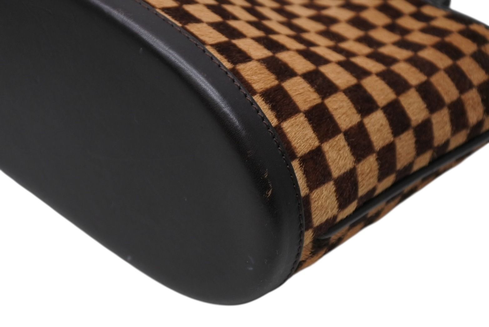 Louis Vuitton Damier Sauvage Impala Handbag Calf Hair Leather Gold — view 6
