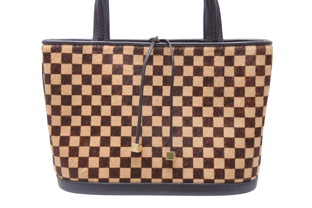Louis Vuitton Damier Sauvage Impala Handbag Calf Hair Leather Gold — view 2