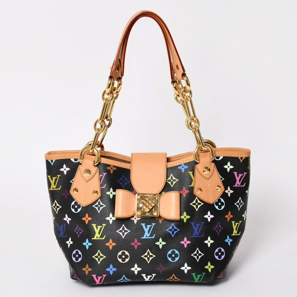 Louis Vuitton Takashi Murakami Monogram Multicolor Annie MM Shoulder Bag Noir
