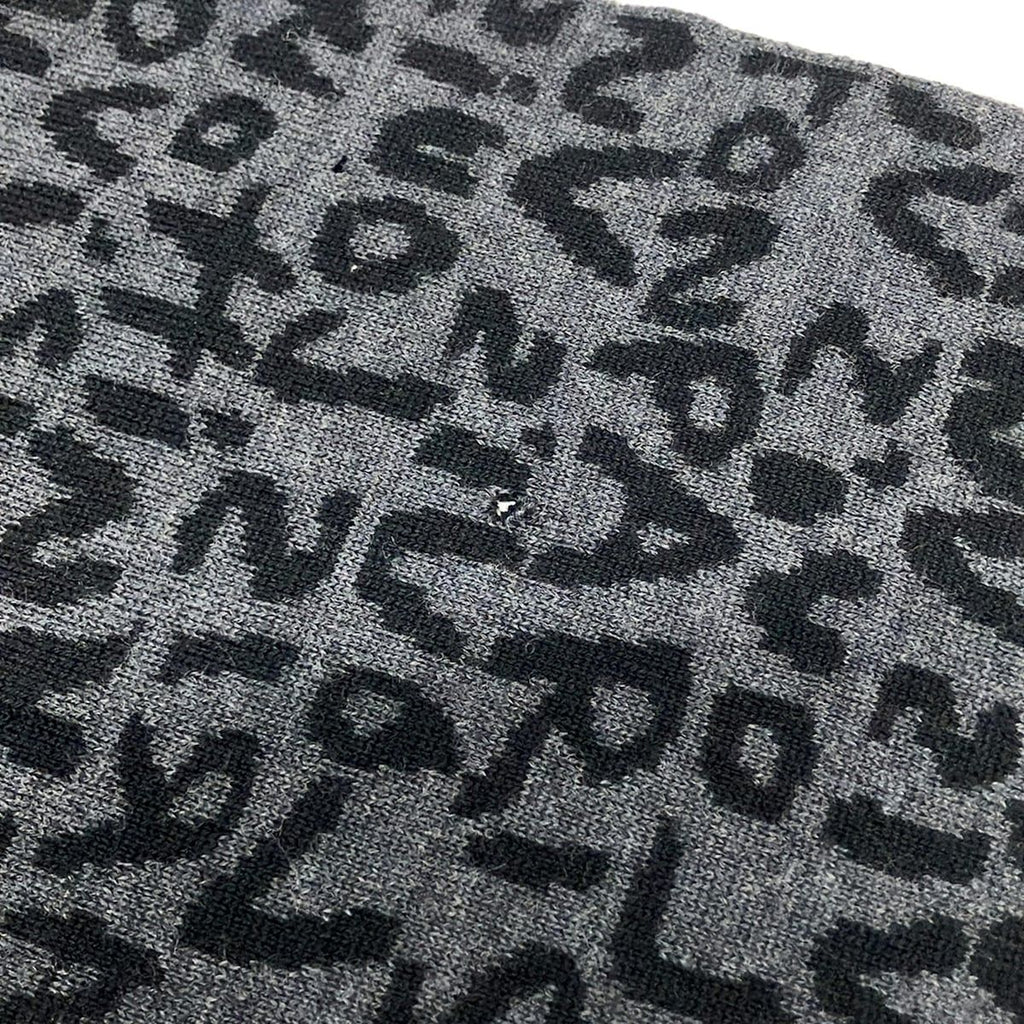 Louis Vuitton Scarf Echarpe Graffiti Brown Marine Wool — view 6
