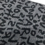 Louis Vuitton Scarf Echarpe Graffiti Brown Marine Wool — view 6