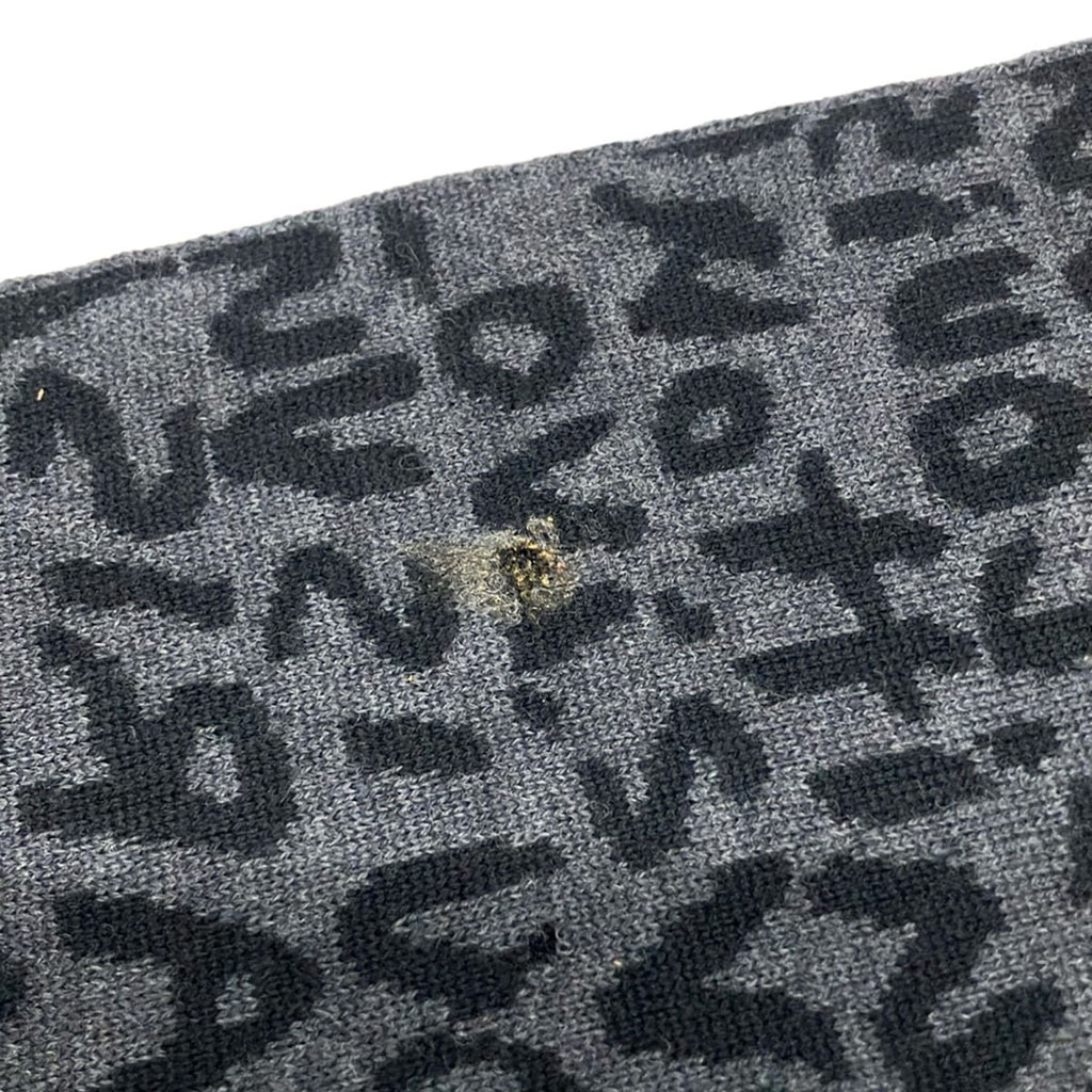 Louis Vuitton Scarf Echarpe Graffiti Brown Marine Wool — view 5