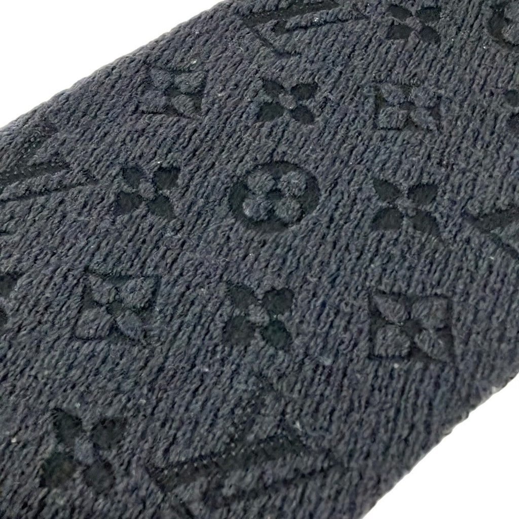 Louis Vuitton Scarf Echarpe Logo Mania Anthracite Wool Silk — view 4