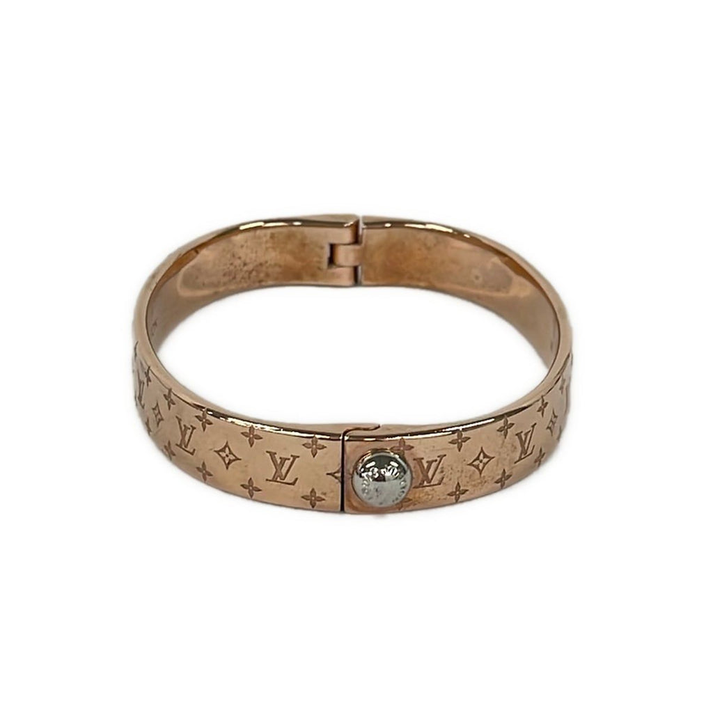 Louis Vuitton Bangle Calf Nanogram Pink Gold Bracelet — view 2