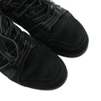 Louis Vuitton LV Trainer Line Sneakers Suede Leather Logo 6 Black — view 3