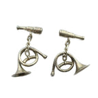 Hermes Color Pin Logo Horn Telescope Musical Instrument Silver Shoulder — view 2