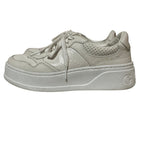 Gucci GG Embossed Leather Sneakers 37 White — view 2