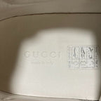 Gucci GG Embossed Leather Sneakers 37 White — view 9