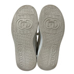 Gucci GG Embossed Leather Sneakers 37 White — view 5